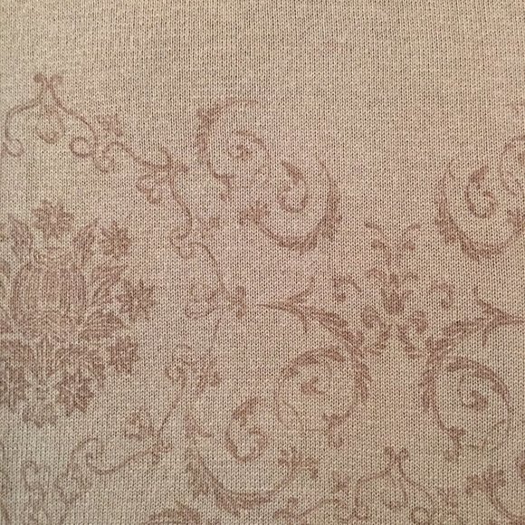 NWT 🎁 J. Jill Light Brown Y2K Baroque Cardigan - Picture 12 of 14